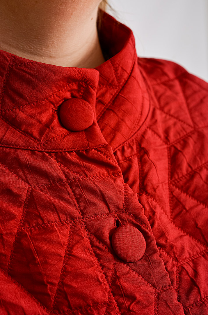 Куртка стьобана з витинанкою великих розмірів