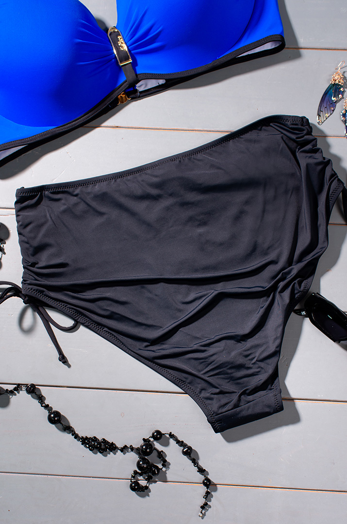 Купальник роздільний з сіточкою і прикрасою великих розмірів