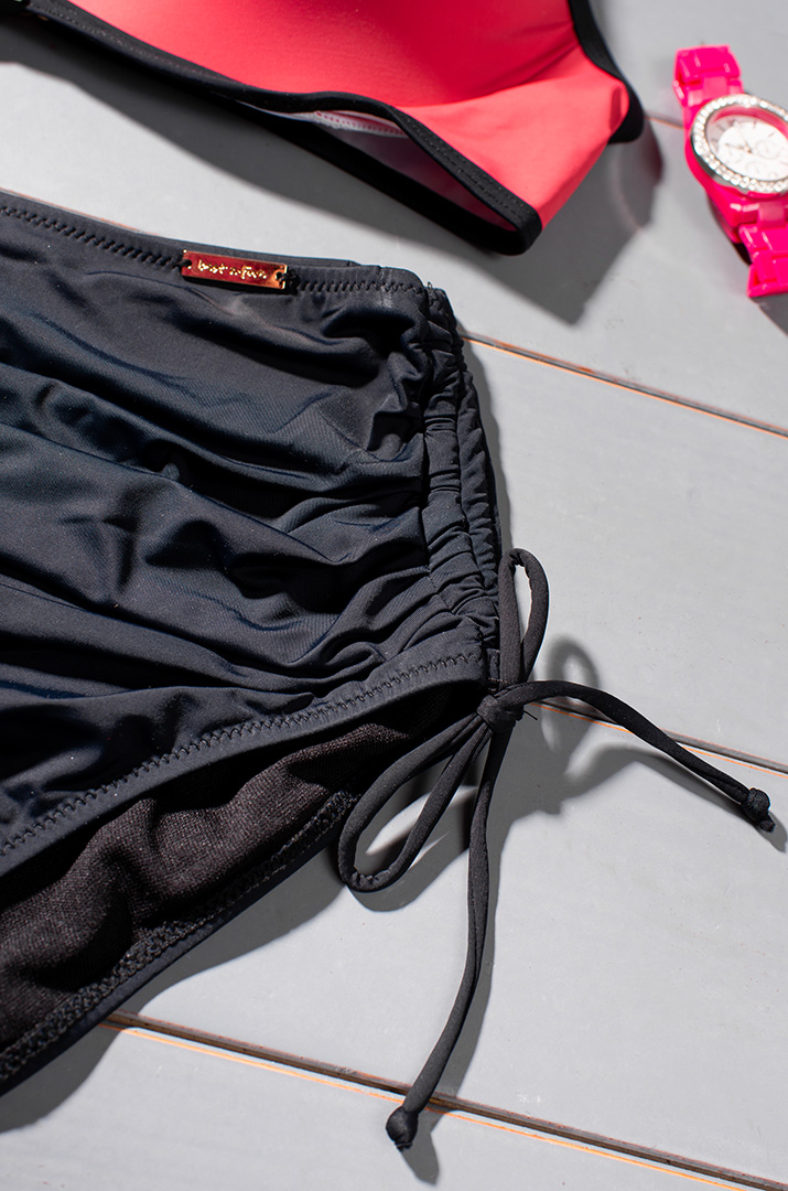 Купальник роздільний з сіточкою і прикрасою великих розмірів