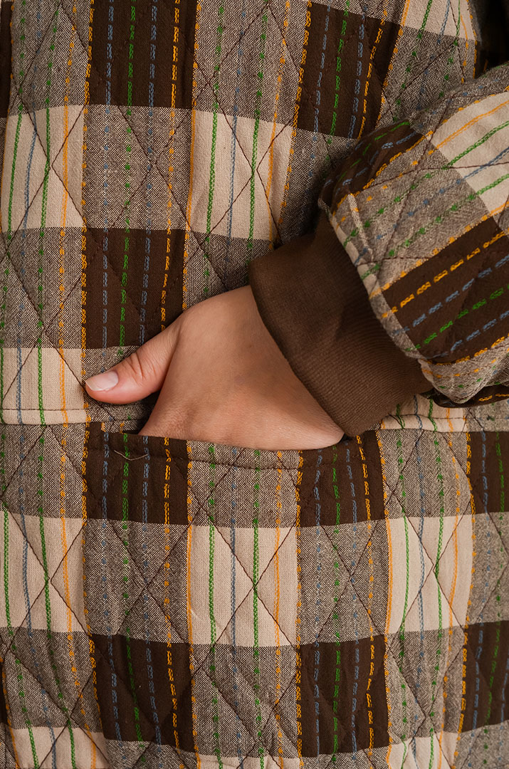 Куртка с капюшоном и регулируемым низом больших размеров