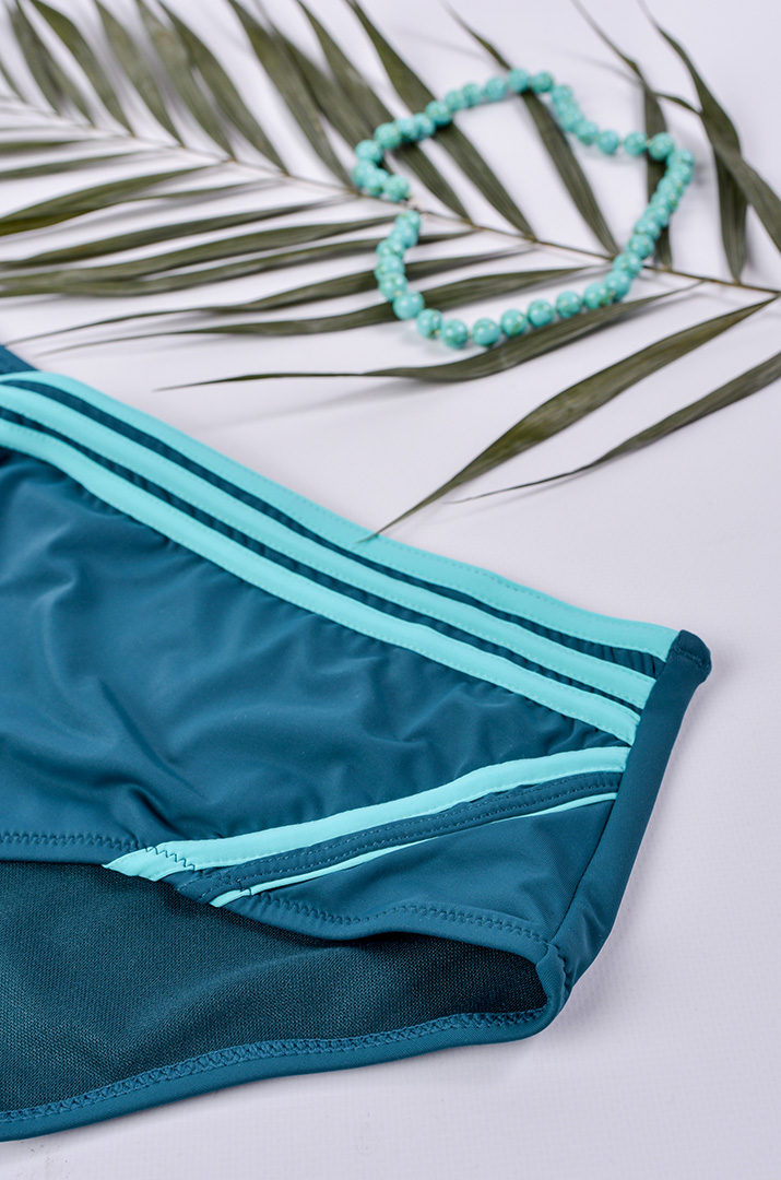 Купальник роздільний з контрастними вставками великих розмірів