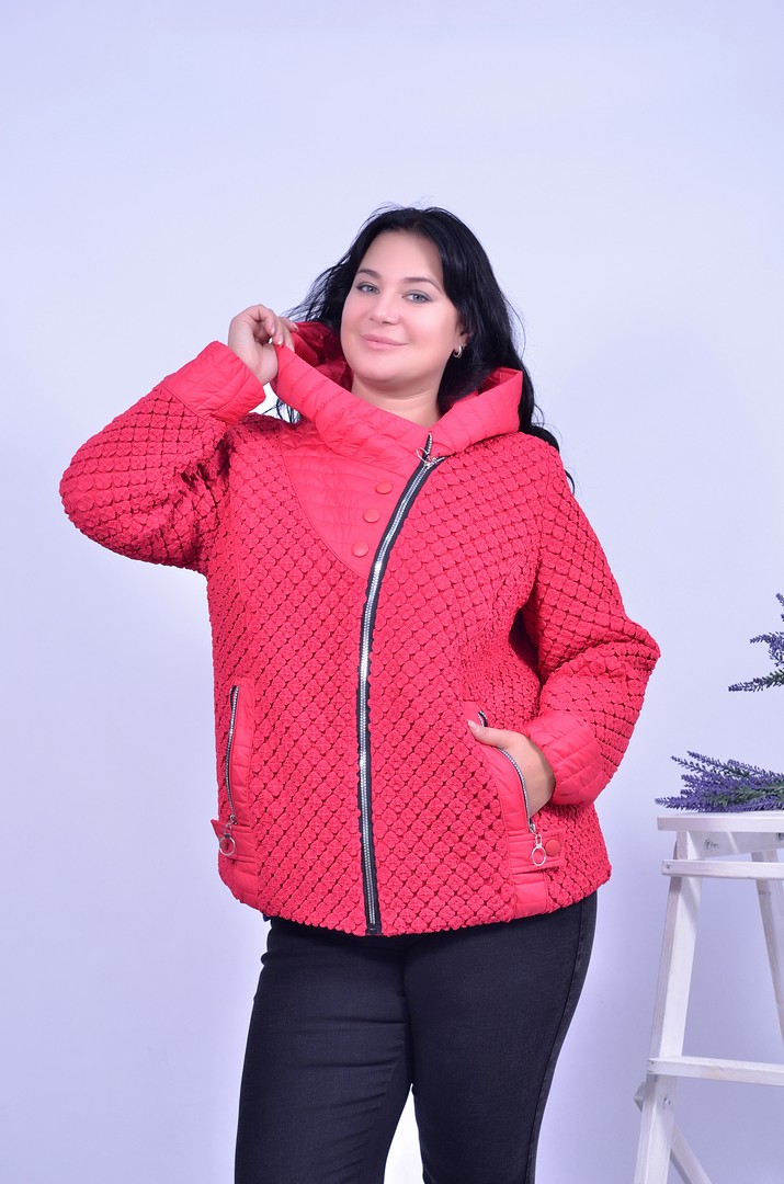 Куртка демі коротка стьобана супер батал