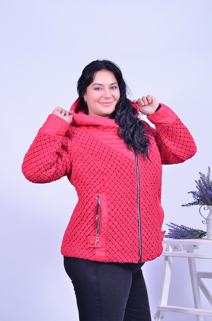 Куртка демі коротка стьобана супер батал