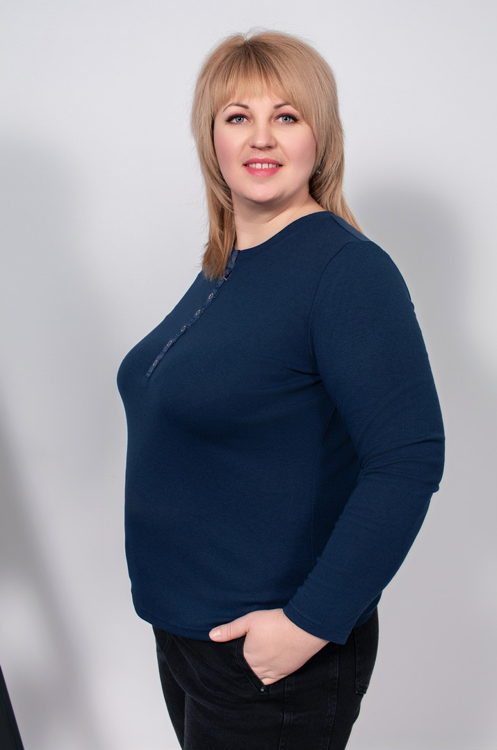 Лонгслив длинный с заклепками супер батал 1+1=3