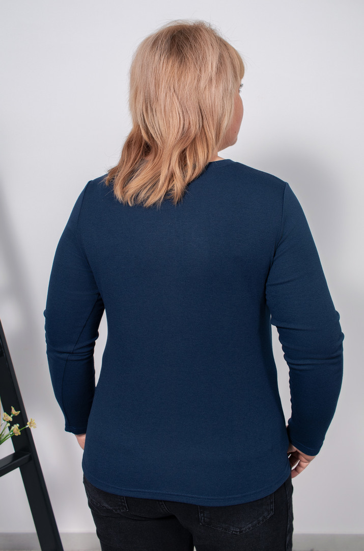 Лонгслив длинный с заклепками супер батал 1+1=3