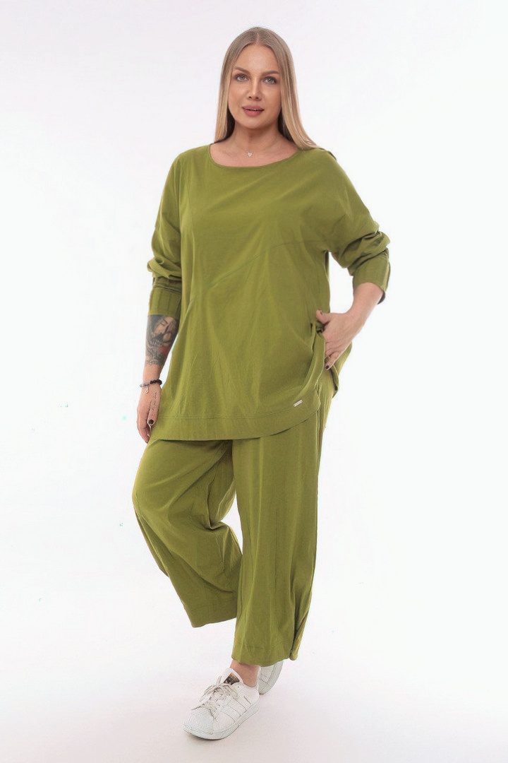 Однотонний довгий лонгслів супер батал