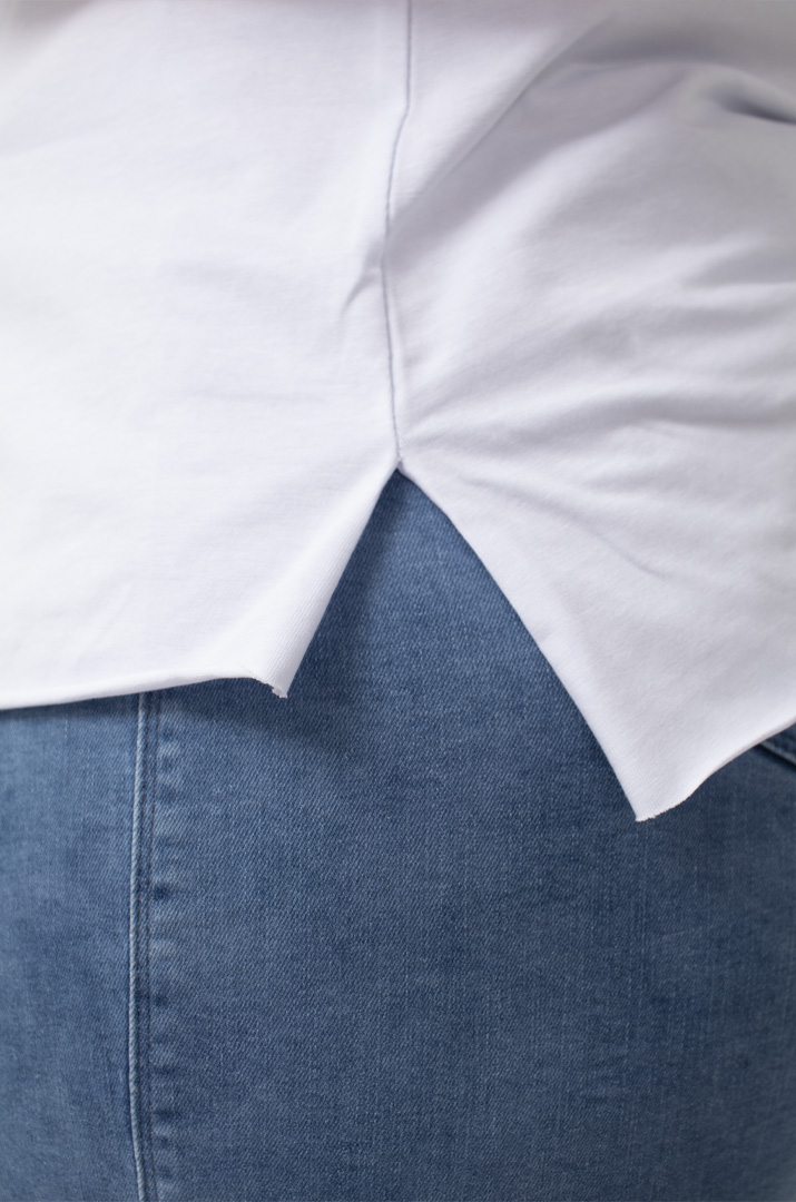 Лонгслів трикотажний з розрізами супер батал