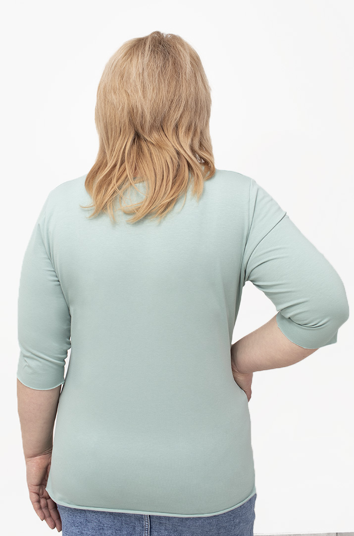 Лонгслів трикотажний з розрізами супер батал