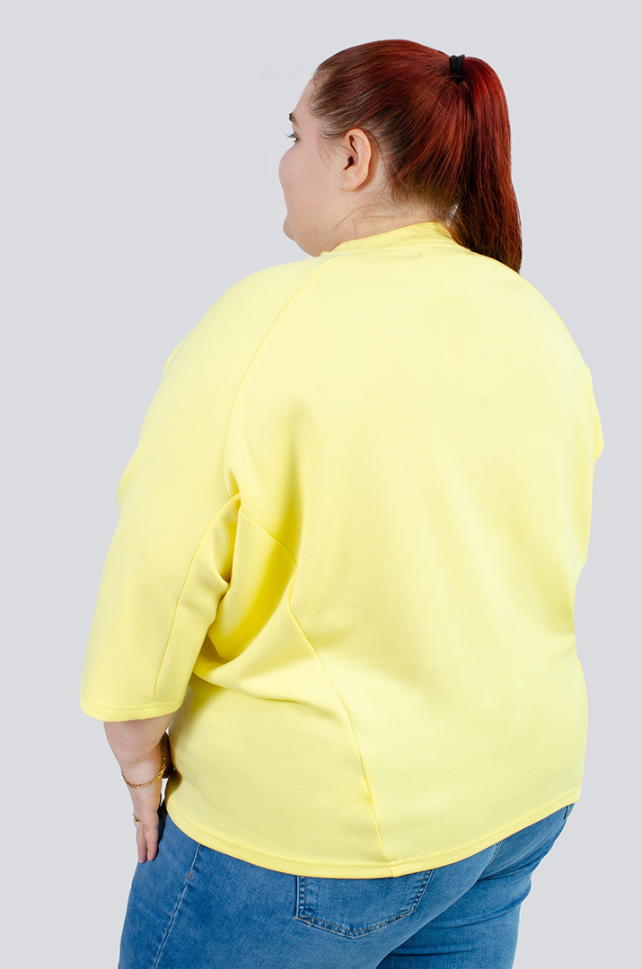 Світшот з акварельним принтом великих розмірів