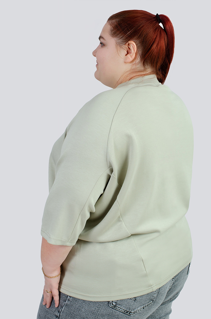 Світшот з акварельним принтом великих розмірів