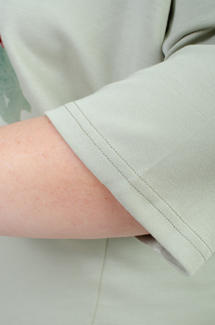 Світшот з акварельним принтом великих розмірів