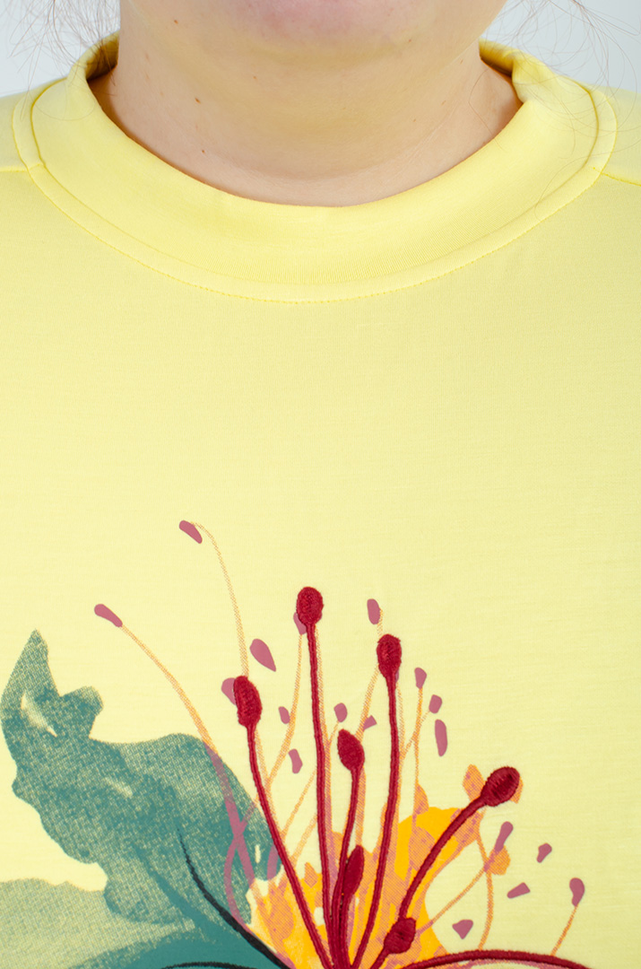 Світшот з акварельним принтом великих розмірів