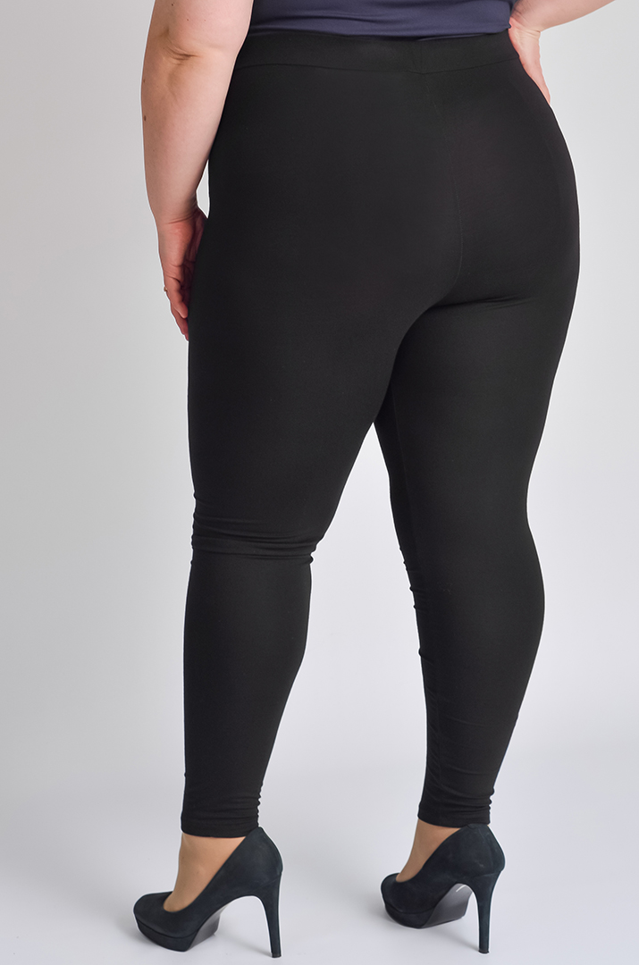 Лосіни чорні з витинанкою великих розмірів