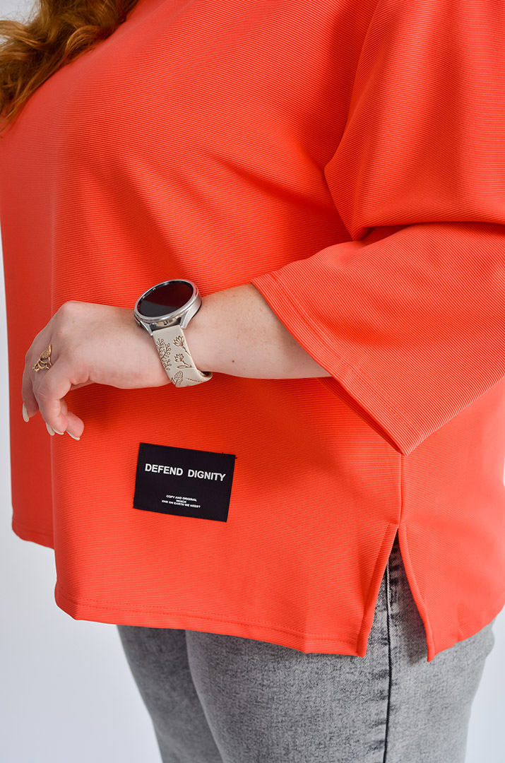 Світшот базовий зі спущеним рукавом великих розмірів