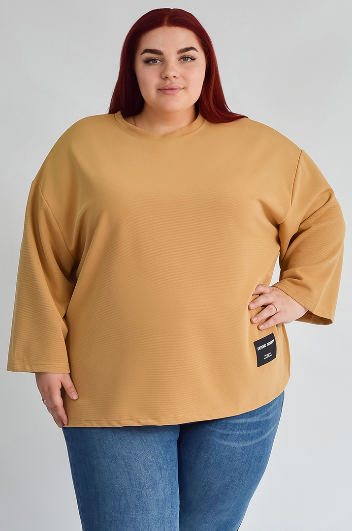 Світшот базовий зі спущеним рукавом великих розмірів