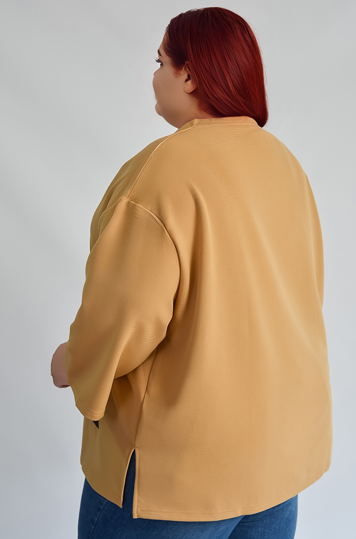 Світшот базовий зі спущеним рукавом великих розмірів