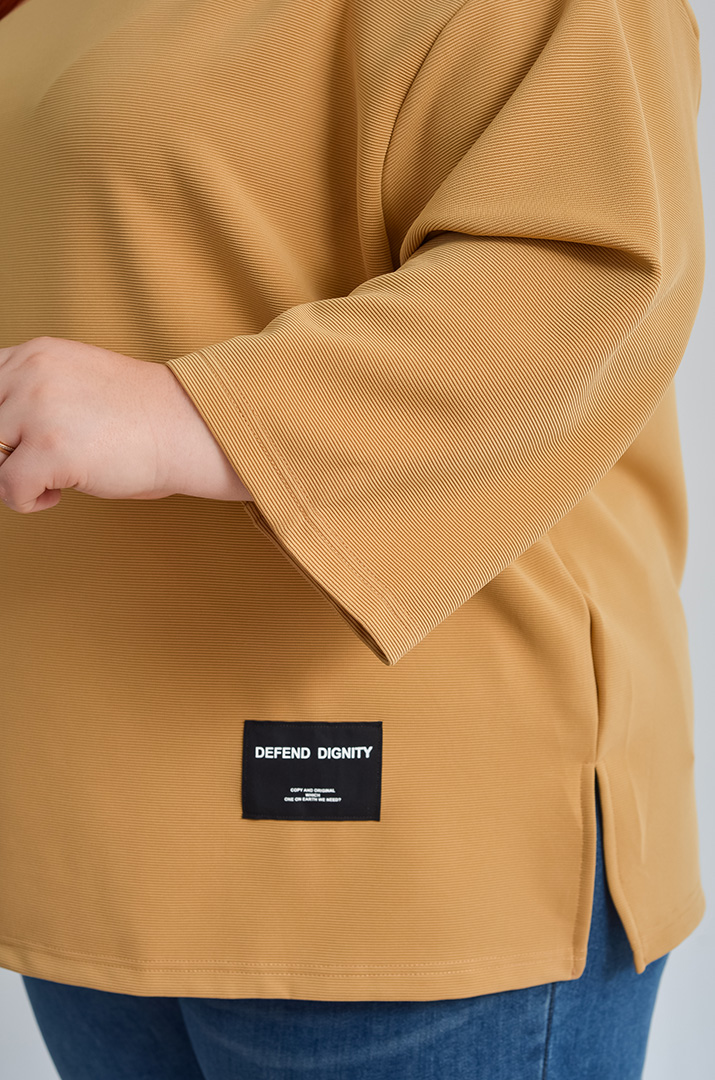 Світшот базовий зі спущеним рукавом великих розмірів