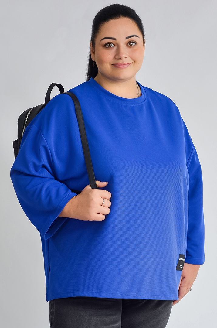 Світшот базовий зі спущеним рукавом великих розмірів