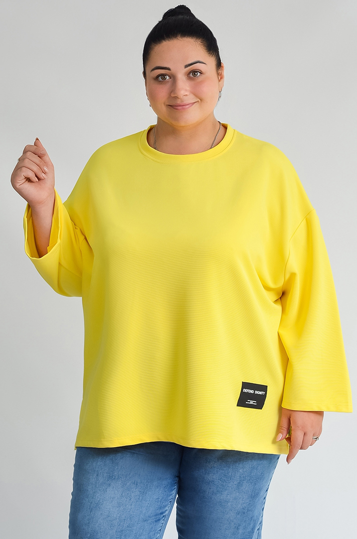 Світшот базовий зі спущеним рукавом великих розмірів