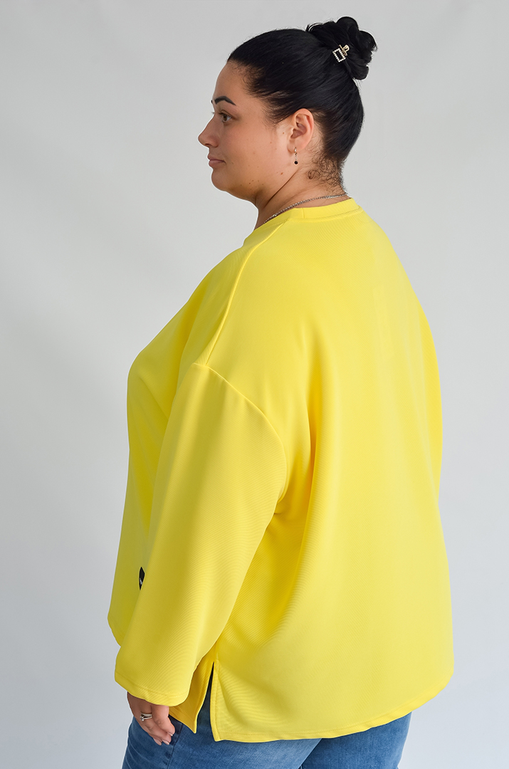 Світшот базовий зі спущеним рукавом великих розмірів