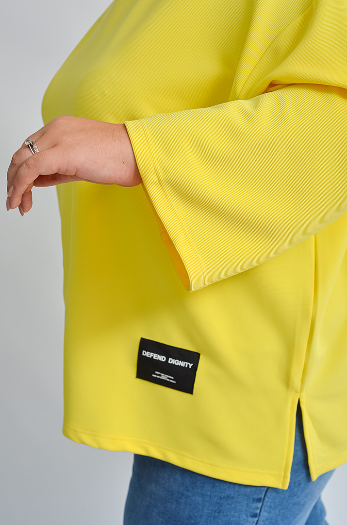 Світшот базовий зі спущеним рукавом великих розмірів