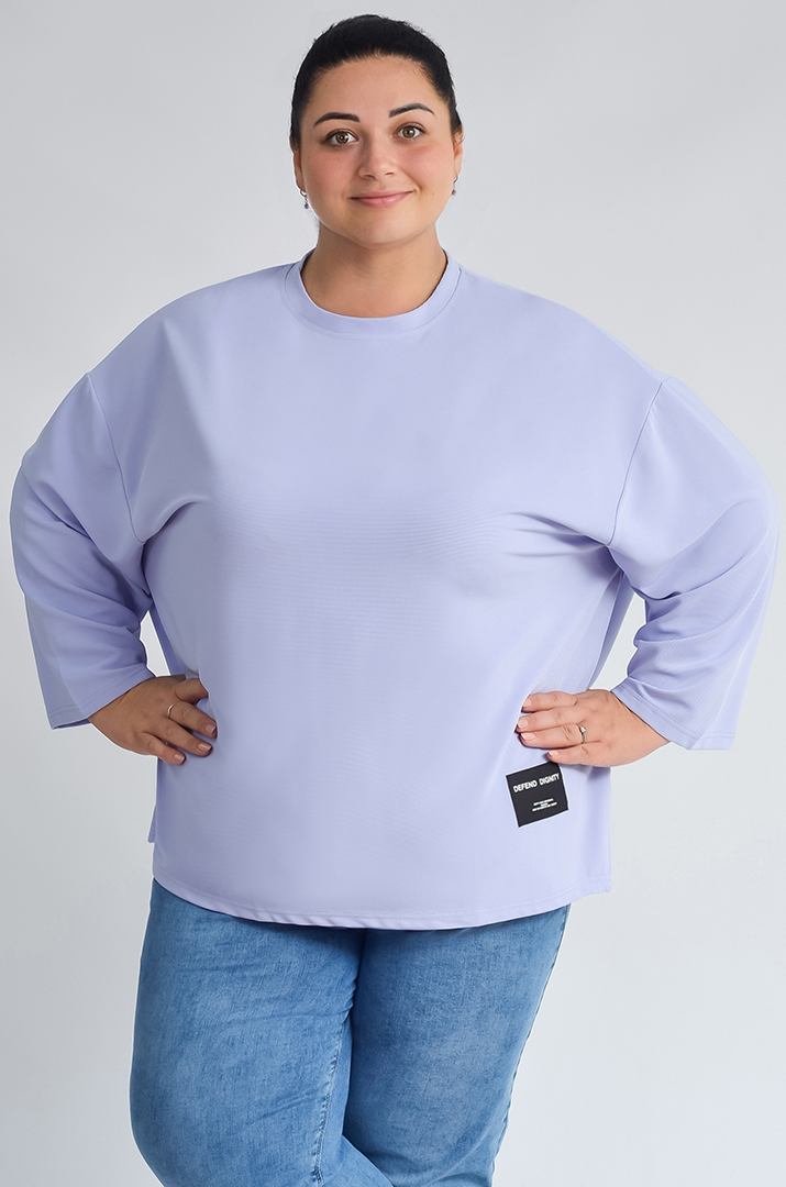 Світшот базовий зі спущеним рукавом великих розмірів