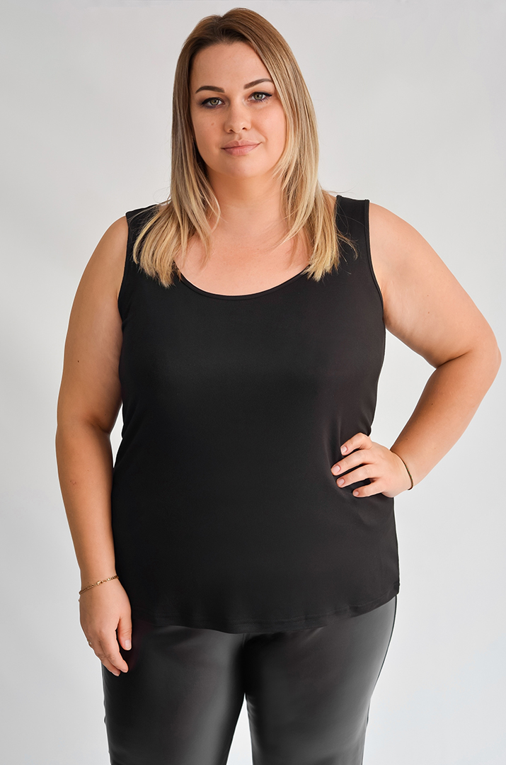 Чорний лонгслів-двійка з написом зі страз великих розмірів