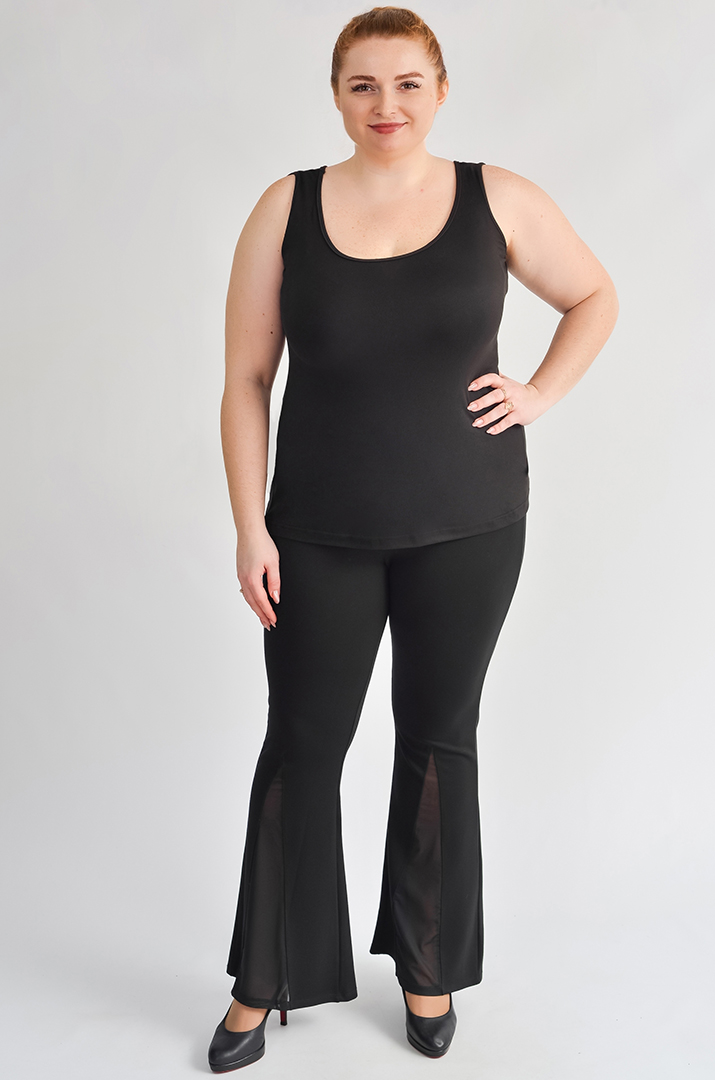 Лонгслів-двійка з абстрактним хвилястим візерунком великих розмірів