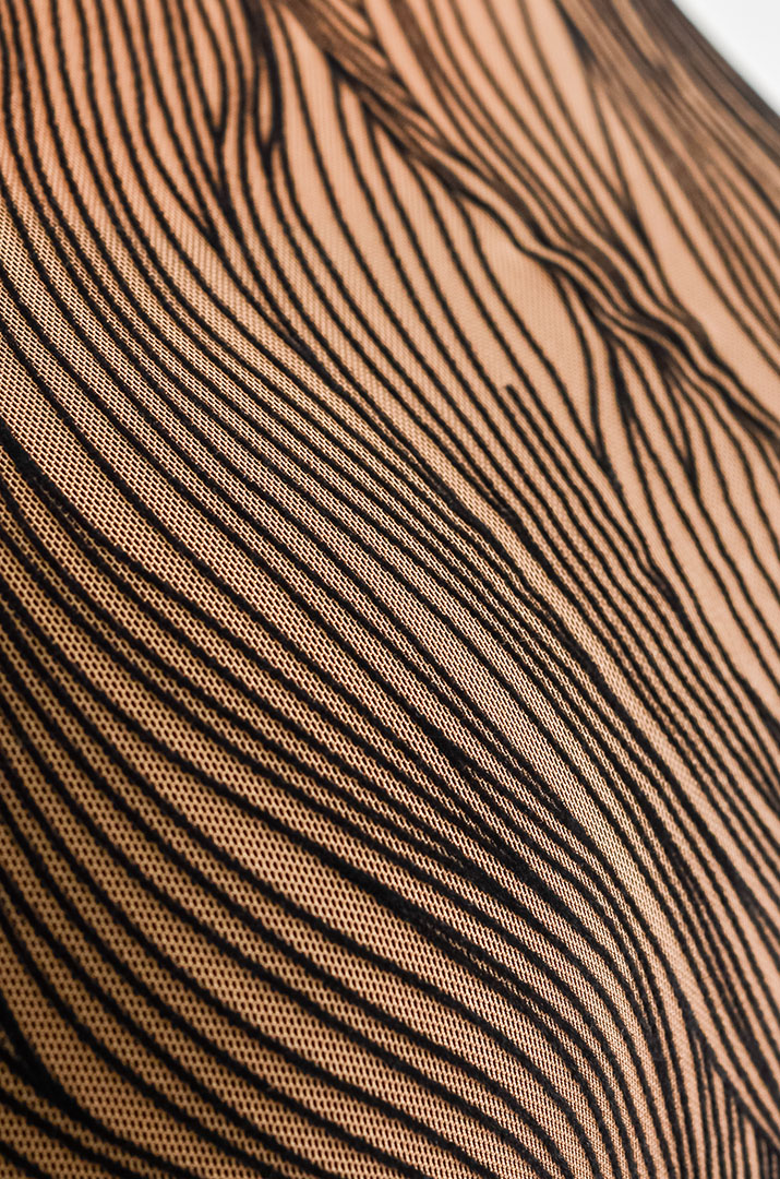 Лонгслів-двійка з абстрактним хвилястим візерунком великих розмірів