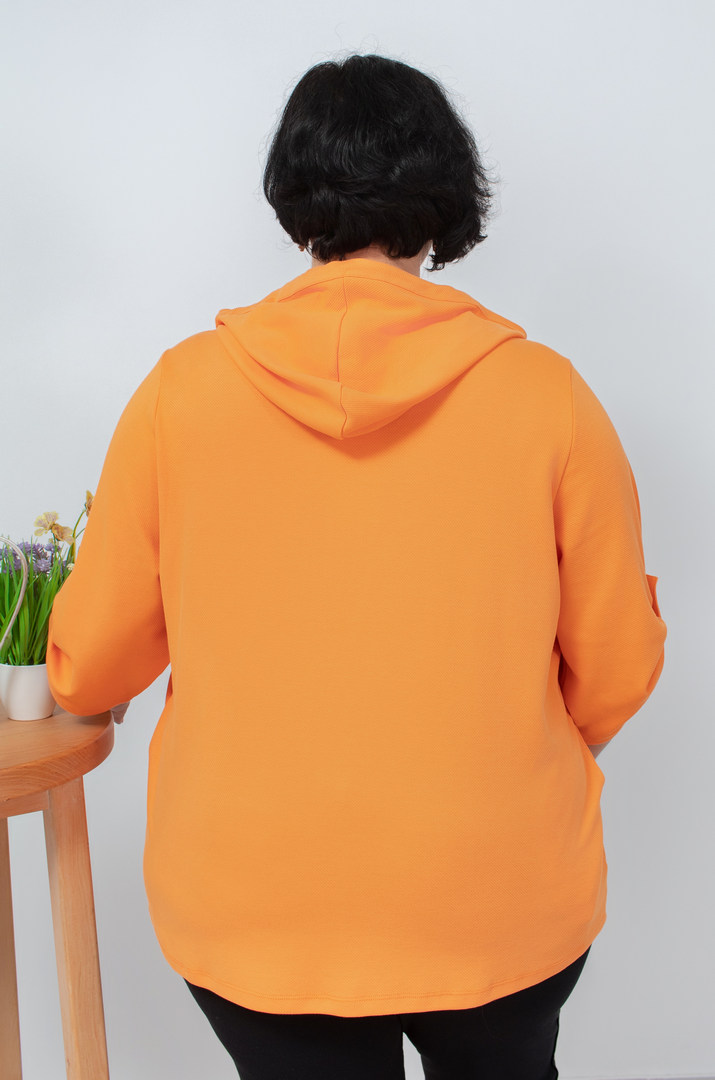 Мастерка трикотажна з кольоровими нашивками батал