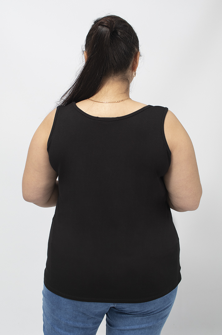 Майка трикотажная с надписью Love супер батал