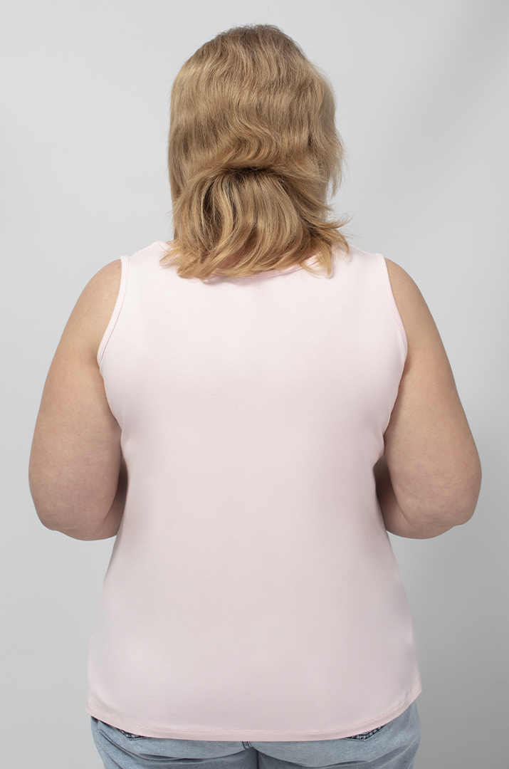 Майка трикотажная с надписью Love супер батал