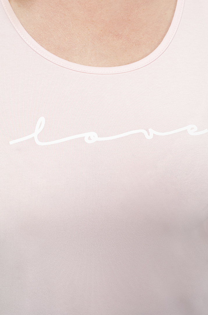 Майка трикотажная с надписью Love супер батал