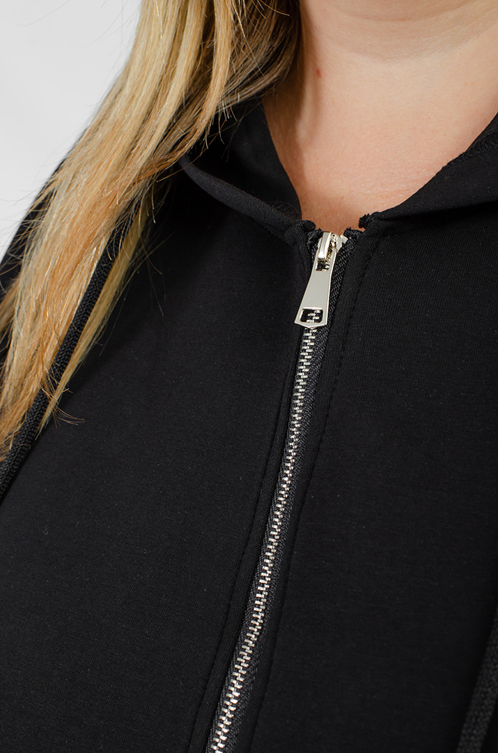 Трикотажна мастерка з кишенею-кенгуру великих розмірів