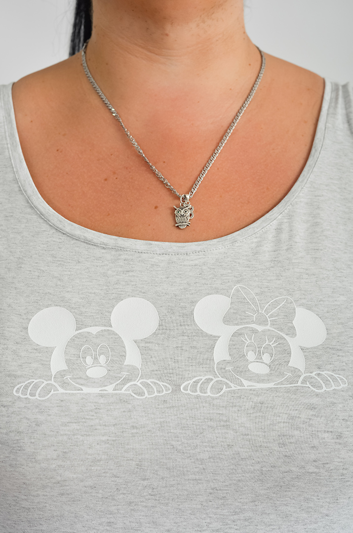 Майка коротка з мультяшними героями великих розмірів