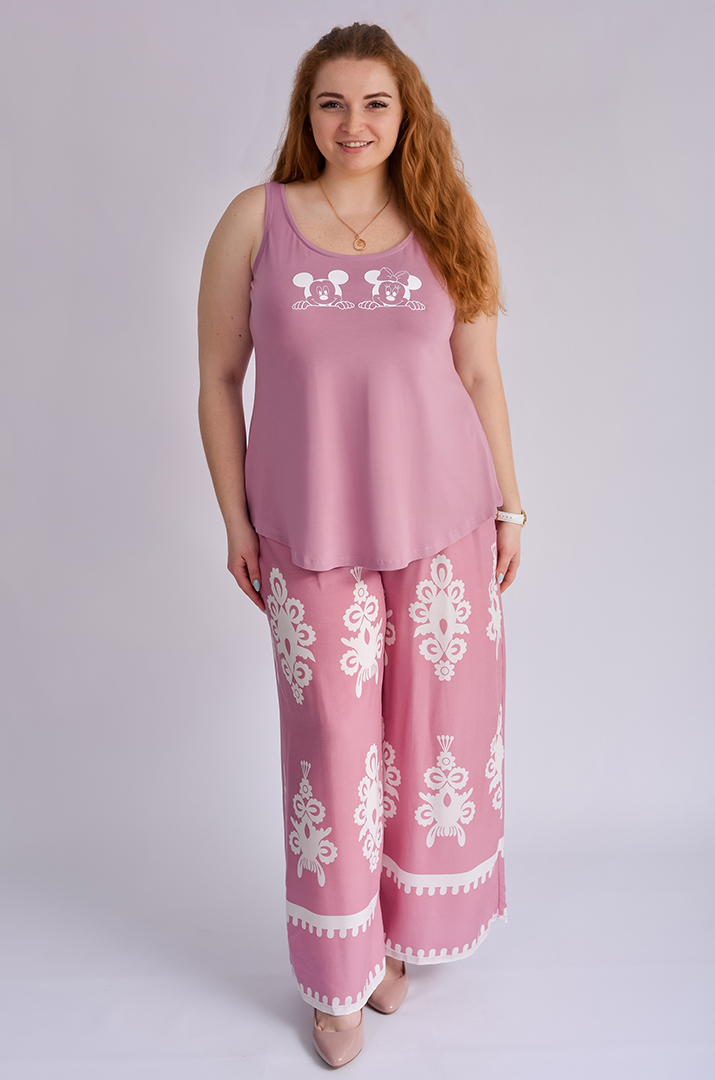 Майка коротка з мультяшними героями великих розмірів