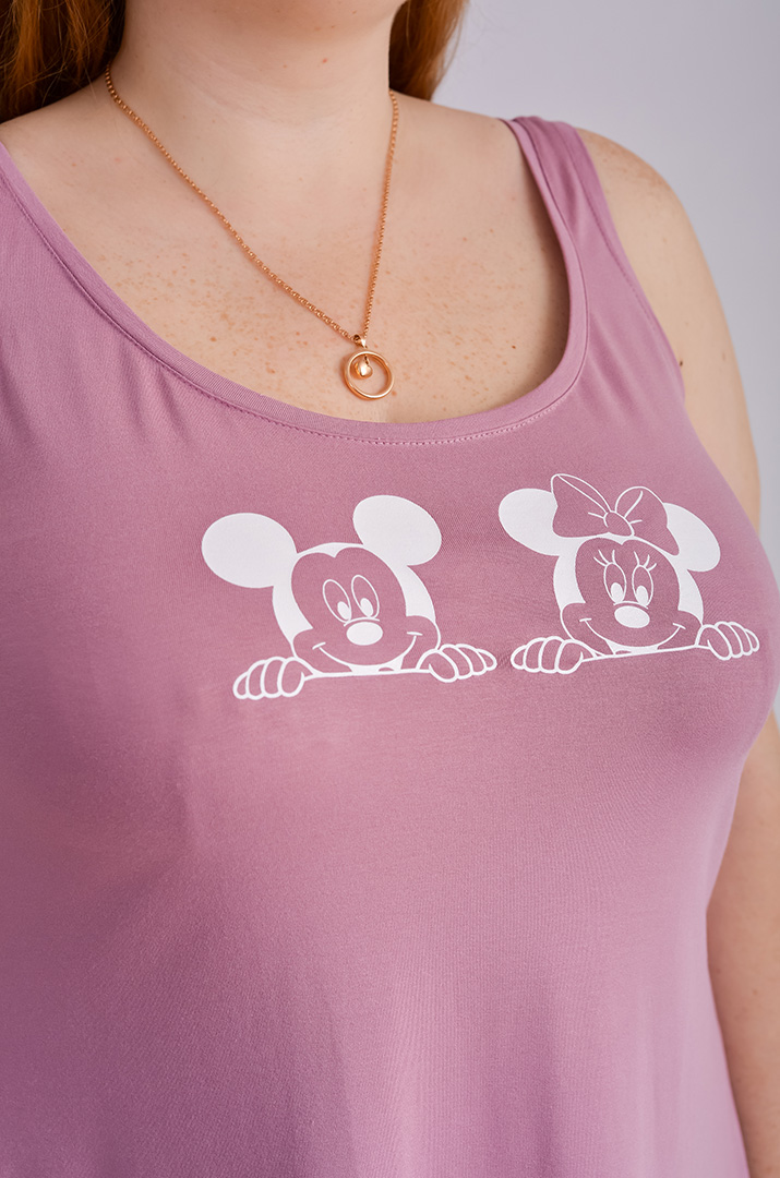 Майка коротка з мультяшними героями великих розмірів