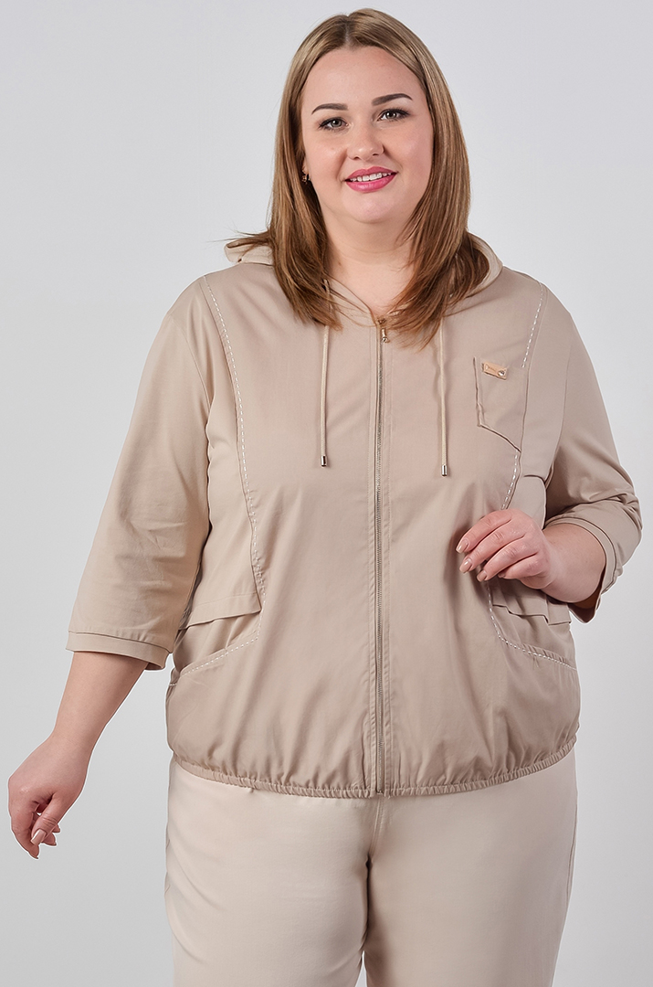 Мастерка однотонного цвета с белой строчкой больших размеров