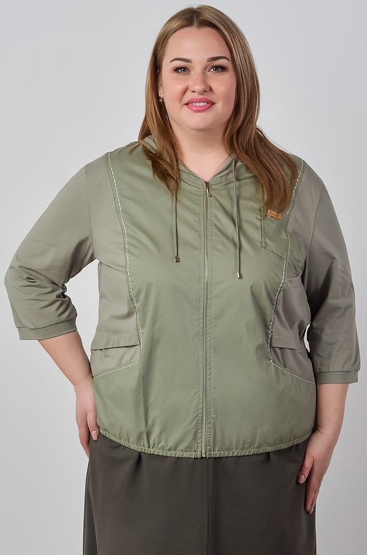 Мастерка однотонного цвета с белой строчкой больших размеров