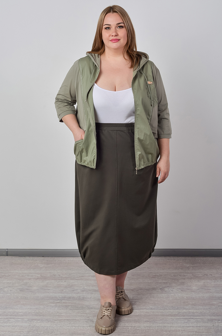 Мастерка однотонного цвета с белой строчкой больших размеров