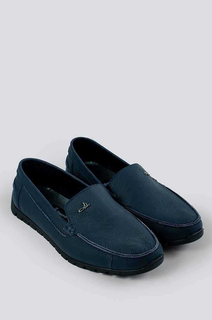 Мокасини темно-сині великих розмірів