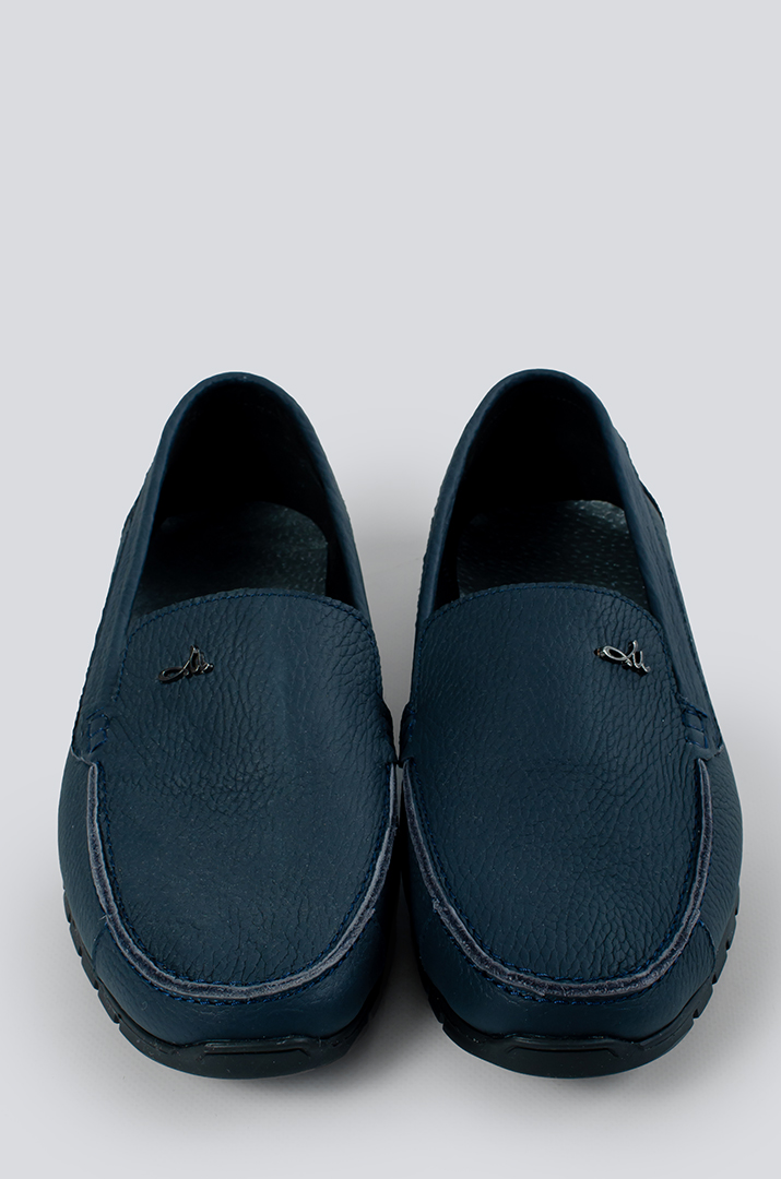 Мокасини темно-сині великих розмірів