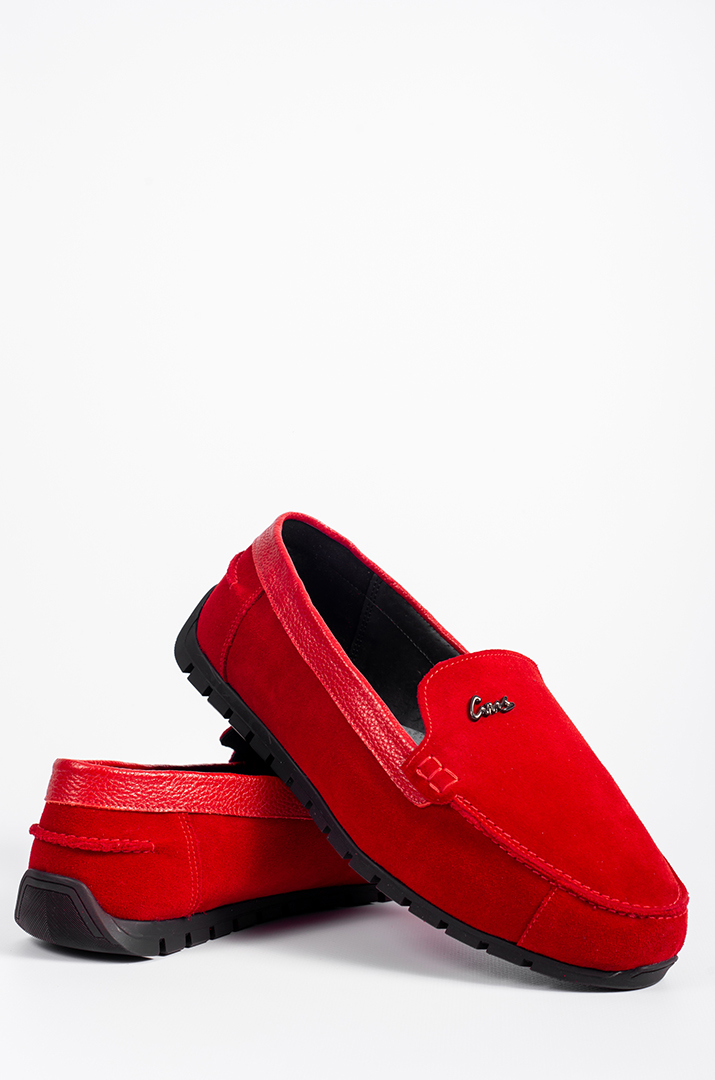 Мокасини червоні на дуже широкі ніжки з кісточкою, високий підйом великих розмірів