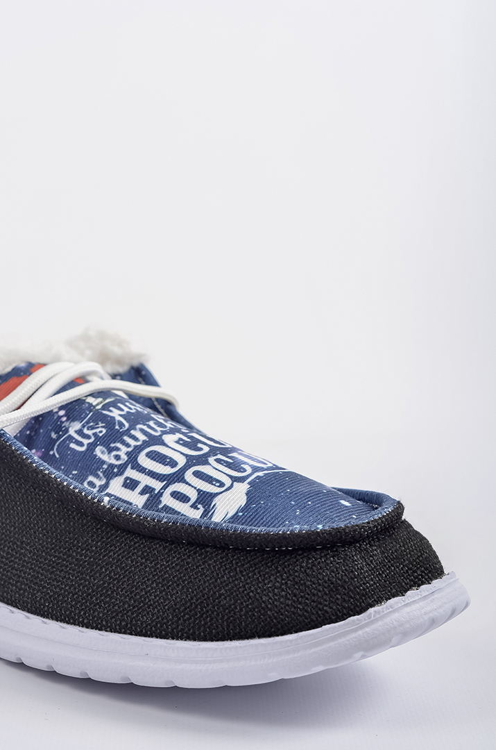 Текстильні мокасини з принтом "Фокус-Покус" великих розмірів