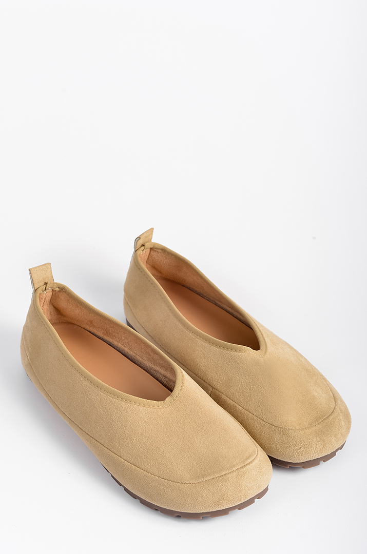 Мокасини з екозамші з рельєфною підошвою великих розмірів