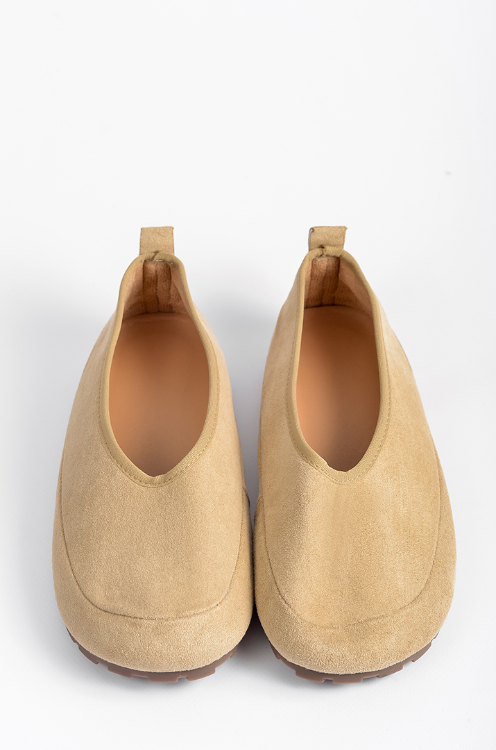 Мокасини з екозамші з рельєфною підошвою великих розмірів