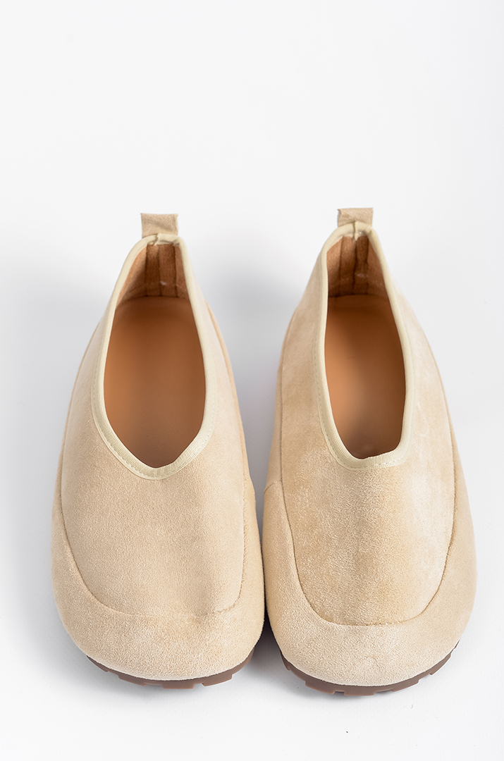 Мокасини з екозамші з рельєфною підошвою великих розмірів