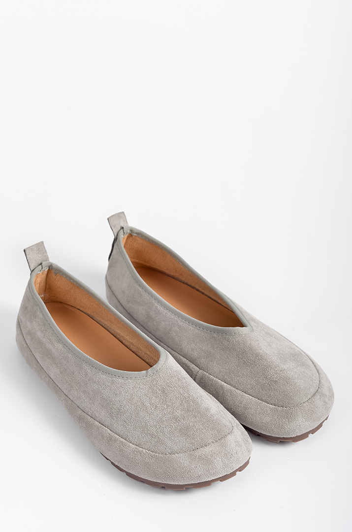 Мокасини з екозамші з рельєфною підошвою великих розмірів