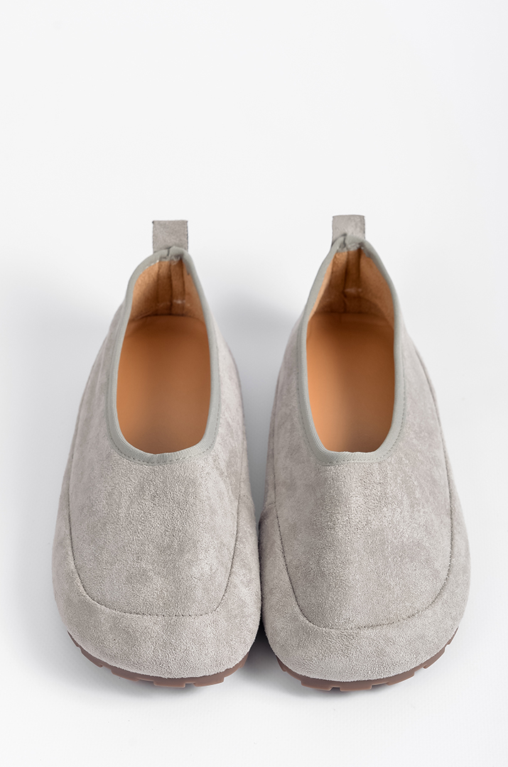 Мокасини з екозамші з рельєфною підошвою великих розмірів