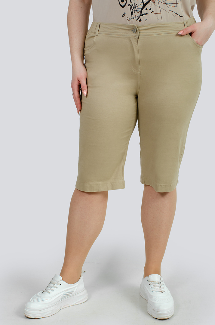 Капрі котонові в різних кольорах великих розмірів